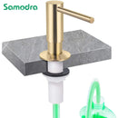 Samodra Brass Liquid Soap Dispenser Extension Tube Kit For Kitchen Accessories Bathroom Metal Built In Gold Detergent Dispensers