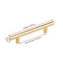 Stainless Steel Straight Cupboard Handles Knobs Brushed Black Gold Kitchen Door Handles Cabinet Pull Furniture Handle