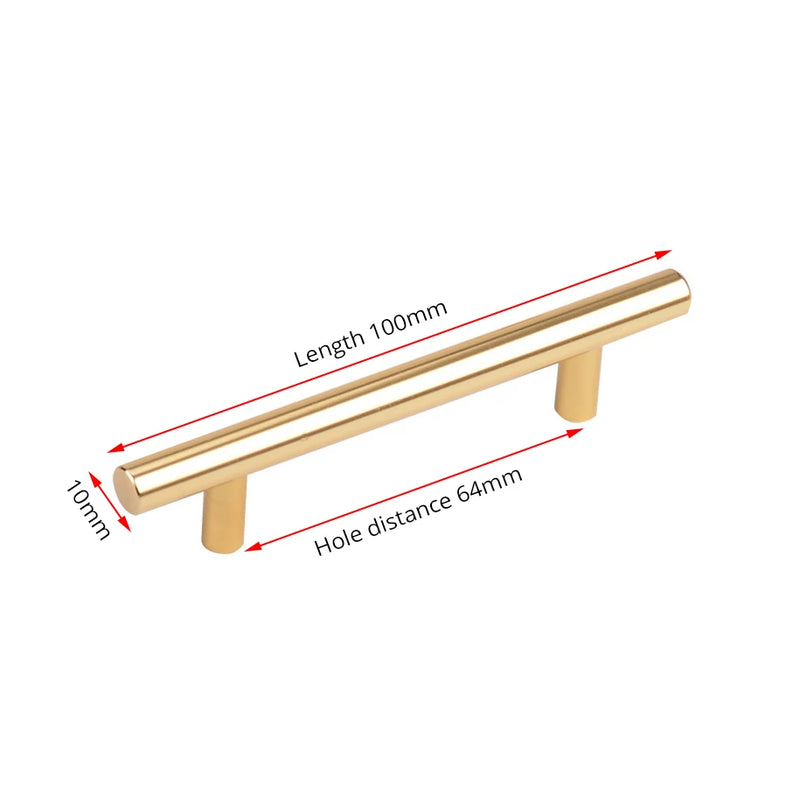 Stainless Steel Straight Cupboard Handles Knobs Brushed Black Gold Kitchen Door Handles Cabinet Pull Furniture Handle