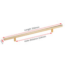 Stainless Steel Straight Cupboard Handles Knobs Brushed Black Gold Kitchen Door Handles Cabinet Pull Furniture Handle