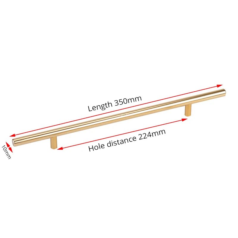 Stainless Steel Straight Cupboard Handles Knobs Brushed Black Gold Kitchen Door Handles Cabinet Pull Furniture Handle