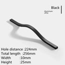 160mm-384mm Aluminum Alloy Gold Brushed Furniture Cabinet Door Handle Wardrobe Cupboard Door Drawer Handle Furniture Hardware