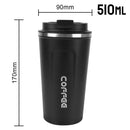 Thermo Cafe Double Stainless Steel Coffee Mug for Tea Water Coffee 380/510ML Leak_Proof Travel Thermo Cup Car Thermos Mug
