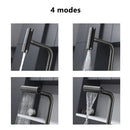 LED Waterfall Kitchen Sink 4 Modes Faucet Large Single basin honeycomb anti-scratch nano technology 304 Stainless Steel Sink