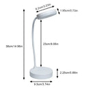LED Portable Dimmable Table Lamp USB Plug Powered Desk Lamp Bedroom Reading Night Light Eye Protection LED Bedside Lamp