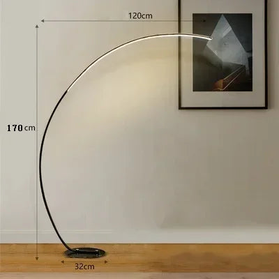 Modern LED Black White Floor Lights Art Floor Lamps Home Indoor Living Room Dimmable Remote RGB Bedroom Foyer Decor Corner Light