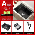 Stainless Steel Kitchen Sinks Black Nano Large Single Tank Countertop Basin Home Kitchen Vegetable Sink 304 Thickened Wash Basin