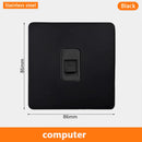 Eu Black Retro Toggle Wall Light Switch belt. Antique Switch socket with USB charging. 220V1gang2way Speed control switch