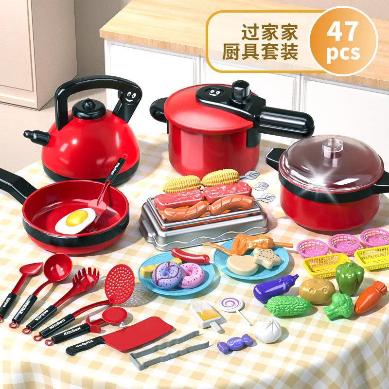 Toy Real Cooking Toy Mini Rice Cooker Pretend Play Toy Kitchen Kids Toys Simulation Cooking Toys Dollhouse Accessories