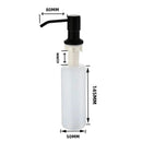 350ml Kitchen Dish Soap Dispenser Sink Soap Pump Dispenser Stainless Steel Built-in Detergent Dishwashing Liquid Container