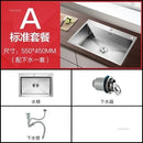 Household Single Hole Kitchen Sinks Stainless Steel Wash Basin Under Counter Wash Basin Kitchen Accessories Nano Handmade Sink Y