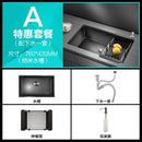 Kitchen Sinks Single Slot Black Kitchen Nano Sink 304 Stainless Steel Sink Under Counter Basin Home Kitchen s Accessories
