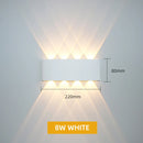 Aluminum LED Wall Lamp Waterproof IP65 Outdoor Garden Lights 8W 12W Interior Wall Light for Bedroom Living Room Stairs Lighting
