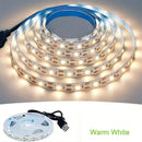 DC5V USB LED Flexible Strip Light 1-5m White Warm Color SMD2835 Interface TV Computer Backlight Living Room DIY Lamp