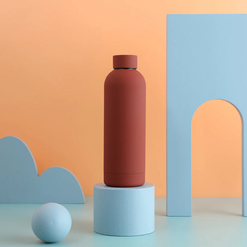 500ML Sports Water Bottle Stainless Steel Thermals Cup Double Wall 304 Vacuum Tumbler Office and Home Insulated Mug