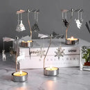 Multi-shape Rotating Candlesticks Snowflake Angel Romantic Tea Party Candle Holder Wedding Christmas Metal Home Decor