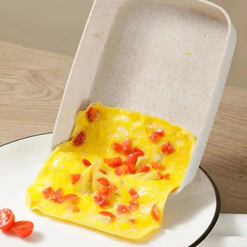 Non-stick Pan Natural Maifan Stone Gas Stove Omelette Yuzi Burn Fry Egg Pan Square Maifan Stone Pot