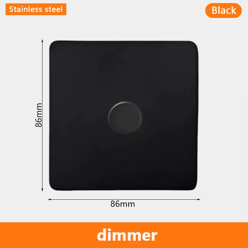 Eu Black Retro Toggle Wall Light Switch belt. Antique Switch socket with USB charging. 220V1gang2way Speed control switch