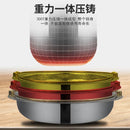 304 three-layer stainless steel Japanese sukiyaki stewpan hanging wire soup mandarin duck hammer printing hot pot chafing dish