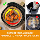 1/2Pcs Air Fryer Kitchen Utensils Air Fryers Pan Pizza Baking Mold Airfryer Accessories Silicone Air Fryer Pans Mold For Baking