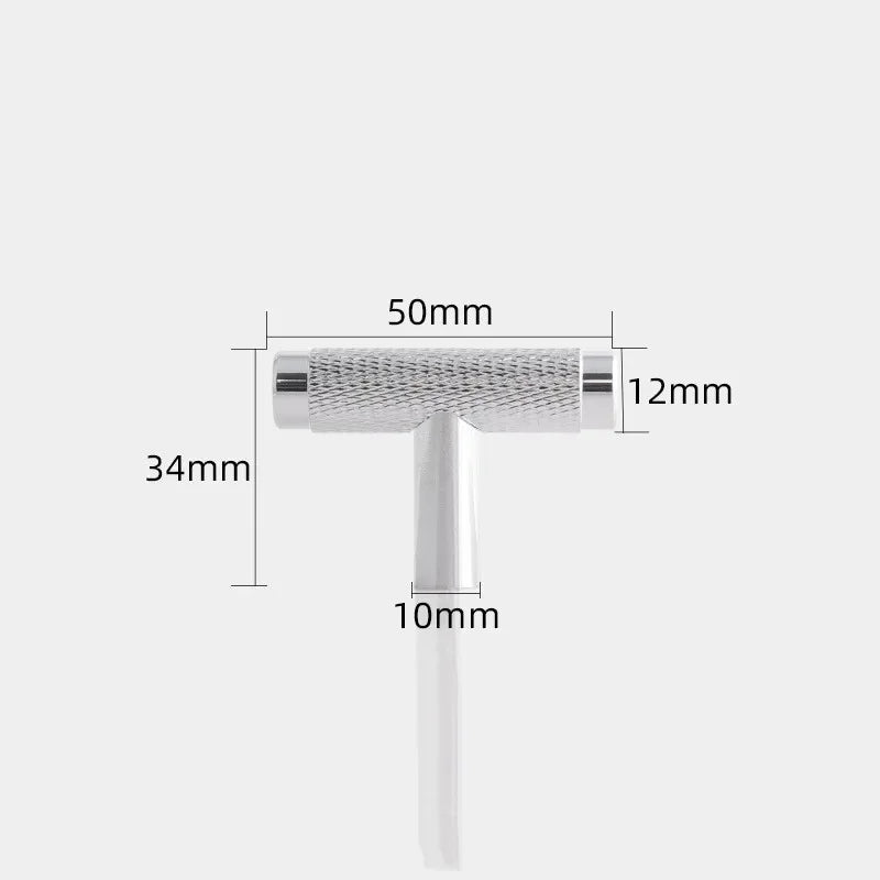 KK&FING Round Rod Knurled Carved Aluminum Alloy Furniture Door Handles Cabinet Drawer Knobs Bedroom Wardrobe Door Pulls Hardware