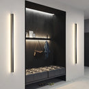 Line Extremely Long LED Wall Lamp 110V 220V 60~240CM Minimalist Sconce For Indoor TV Background Aisle Living Room Villa Lighting