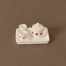 3/5/6pcs 1/12 Dollhouse Miniature Accessories Ceramics Tea Set Model Kitchen Tableware
