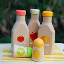 Montessori Kitchen Toys Wooden Kitchen Play House Simulation Play House Condiment Bottles Educational Toy for Children Gift