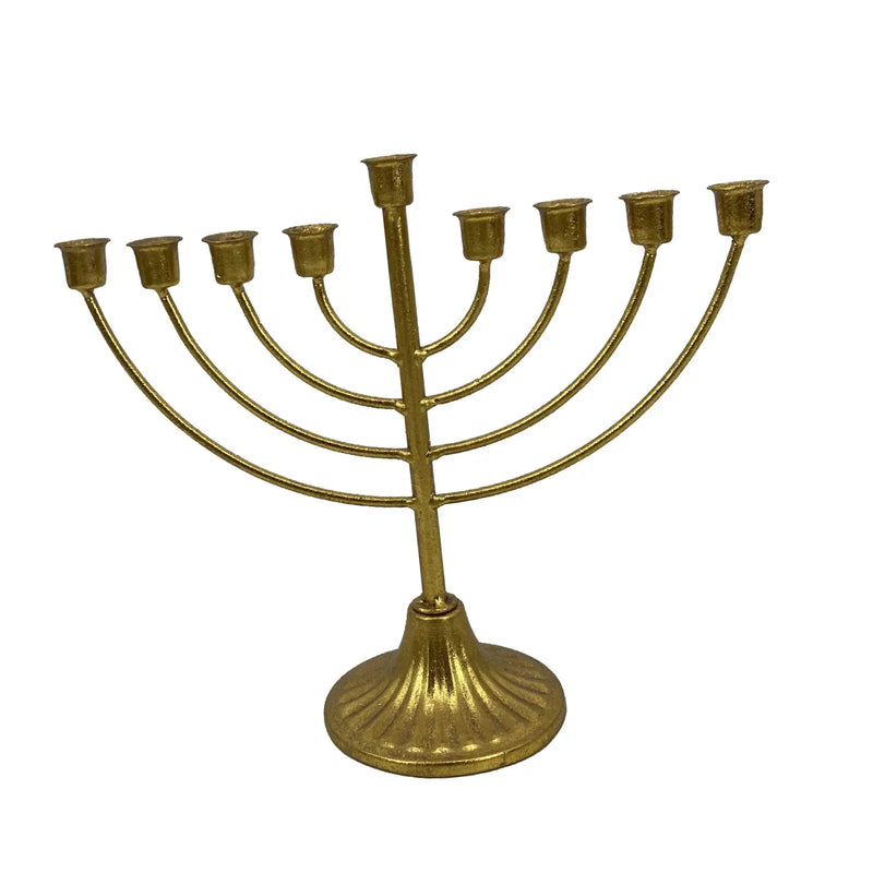 Candlestick Jewish Holder Hanukkah Decoration Menorah for Desk Living Room