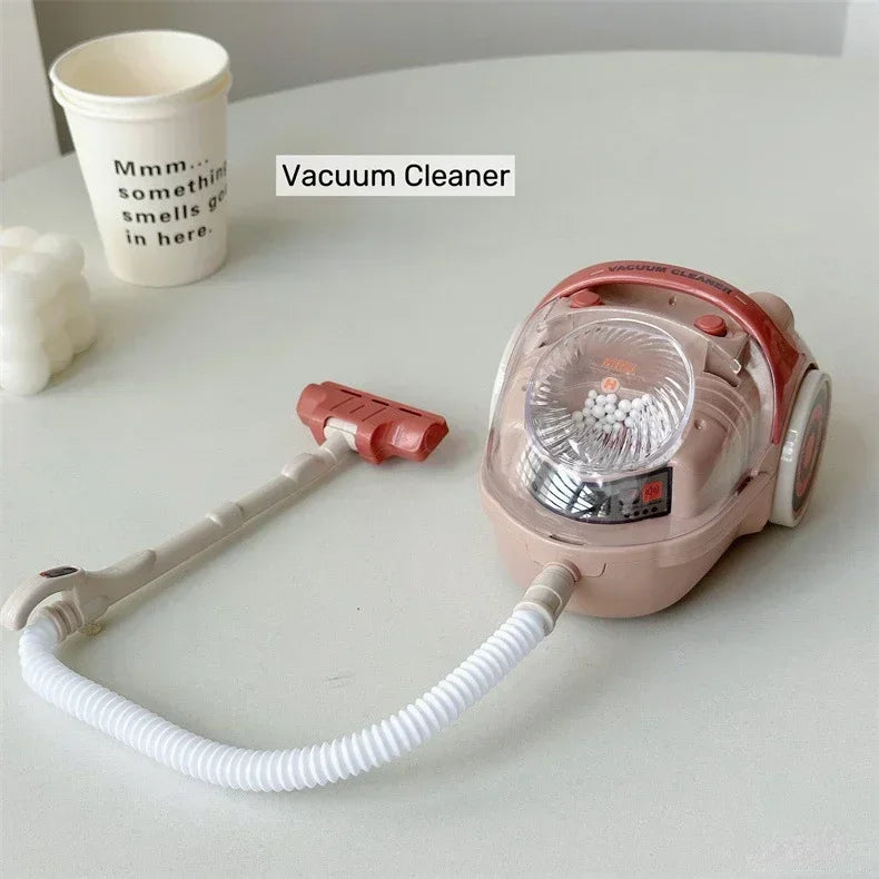 Mini Household Appliances Kitchen Toys Pretend Play Set with Coffee Maker Water Dispenser and Toaster for Kids Boys Girls Gifts