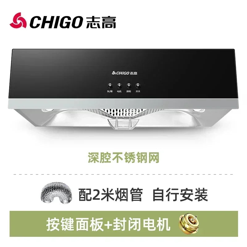 New Range Hood Home Kitchen Large Suction Small Oil Hat Machine Top Suction New Range Hood
