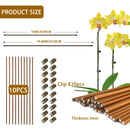 10Pcs Bendable Plant Stakes,16in/19.65in Garden  Single Stem Plant Support Stakes for Indoor Plants,Potted Plants,Flowers