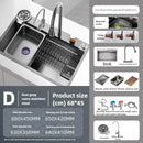 Kitchen Accessories Basin Large Thickened 304 Sink Stainless Steel Sink Single Vegetable Basin Dishwasher Table Stainless Steel