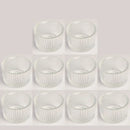 Pack of 10 Glass Small Tea Light Candle Holder for Table Decor,Home Decor,Church Housewarming Gifts Candle Holder Purple