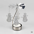 Metal Candlesticks For Candles Modern Room Decor Silver Carousel Candle Tea Light Holder Damper Home Decoration Valentine's Gift