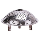 Multifunctional Steamer Plate Disk, Stainless Steel, Silver Magic, Retractable, Folding, Steaming Fruit