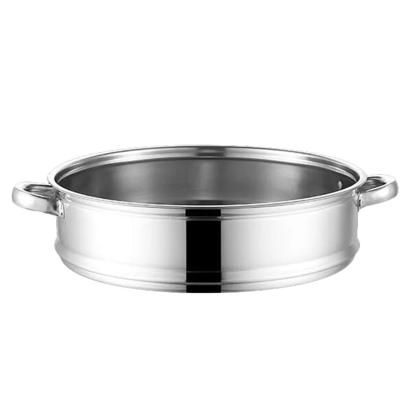 Cooking Steamer Rack Stainless Steel Wok and Steaming Grid (32cm Round Bottom (with Ears)) Vegetable Insert Pressure Cooker