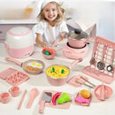 New Funny Kitchen Toys Girl  Can Cook  Mini Kitchen Items Real Cooked Family Toy Set Birthday Gift Girl Toys Kitchen Accessories
