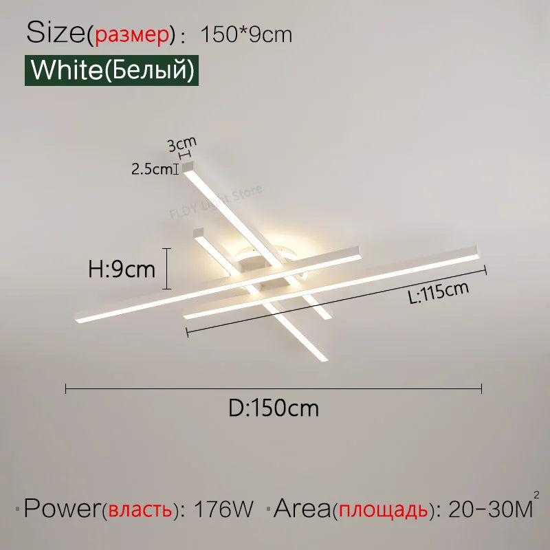 2024 new ceiling lamp Nordic modern LED lamp living room dining room bedroom lights ceiling chandelier