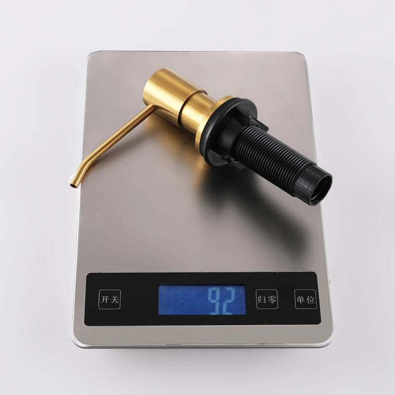 8 Colors Countertop Stainless Steel Kitchen Sink Brushed Gold Liquid Soap Dispenser Large Capacity Liquid Detergent Pump Bottle