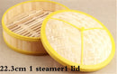 Bamboo wooden Steamer Kitchen Cookware Fish Rice Dim Sum Basket Rice Cooker With Lid food stuffed bun steamer 12” bamboo steamer