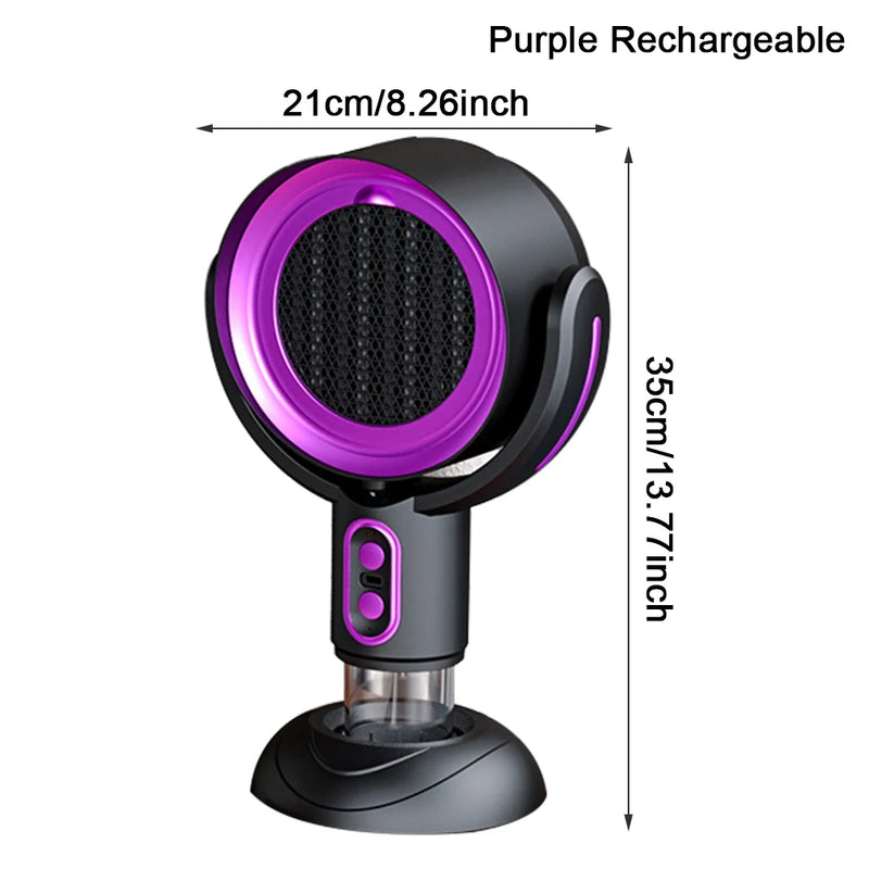 New Desktop Range Hood for Kitchen USB Charging Exhaust Hood Suction Large Suction Absorbs Oil Air Blower for Indoor BBQ Hot Pot