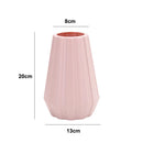 Morandi Plastic Vase Living Room Decoration Ornaments Modern Origami Plastic Vases for Flower Arrangements Home Decoration