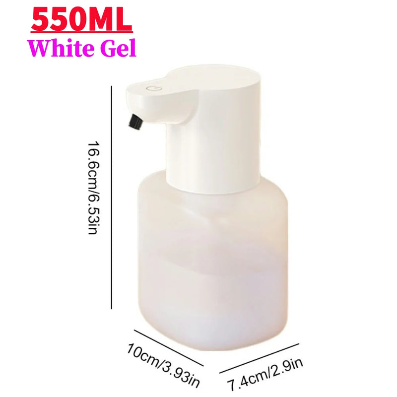 400/550ml Automatic Liquid Soap Dispenser Wall Mounted Infrared Sensor USB Rechargeable Smart Sanitizer Hand Washer For Bathroom