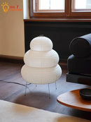 Japanese Designer Atmosphere Akari Noguchi Yong Decorative Floor Lamp Rice Paper Standing Lamp LED E27 Study Bedroom Living Room