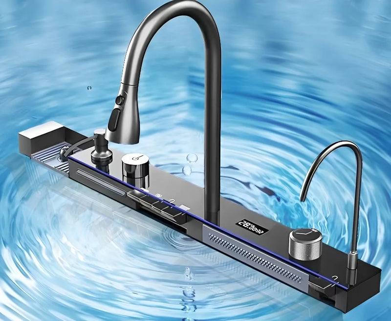 Manufacturer's lowest price, stainless steel kitchen sink, single sink kitchen sink, Feiyu Waterfall faucet