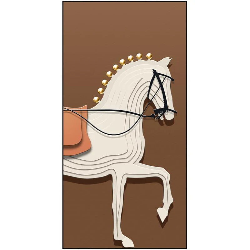 Modern Luxury Horses Canvas Posters and Prints Wall Art Entrance Decorative Painting Porch Living Room Home Decor Cuadros
