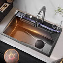 Creative Smart Kitchen Sinks for Apartments Modern Metal Multi-functional Sinks Luxury Household Kitchen Sinks for Rental Houses