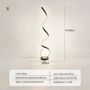 Modern LED Floor Lamp Smart Remote Control Spiral Light Bedroom Living Room Kitchen Sofa Corner Vertical Home Led Lighting Lamps