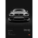 Luxury Black Classic latest sports car F80 M3 M4 M5 Z8 G80 B-BMW Cool Poster Home living room Wall Art Garage Room Decor